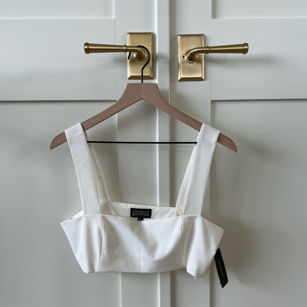 Danielle Bernstein X Macys White Crop Top //Size 6